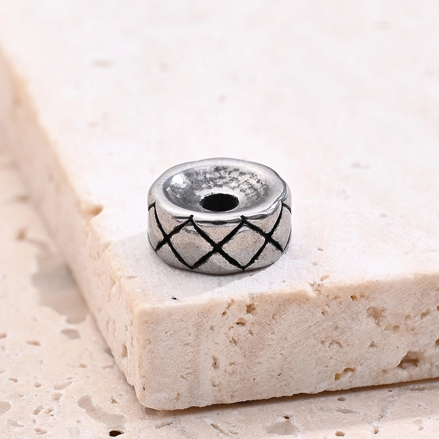 1 Pc/Package 3.5X 8mm 5x9mm 6x8.5mm Hole 1~1.9mm Hole 4~4.9mm Hole 6~9.9mm 304 Stainless Steel Cylindrical Footprint Jewelry Accessories