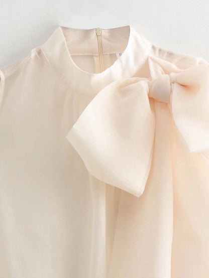 Women's Blouse Sleeveless Blouses Elegant Solid Color