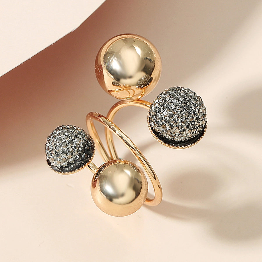 Elegant Geometric Alloy Women's Rings