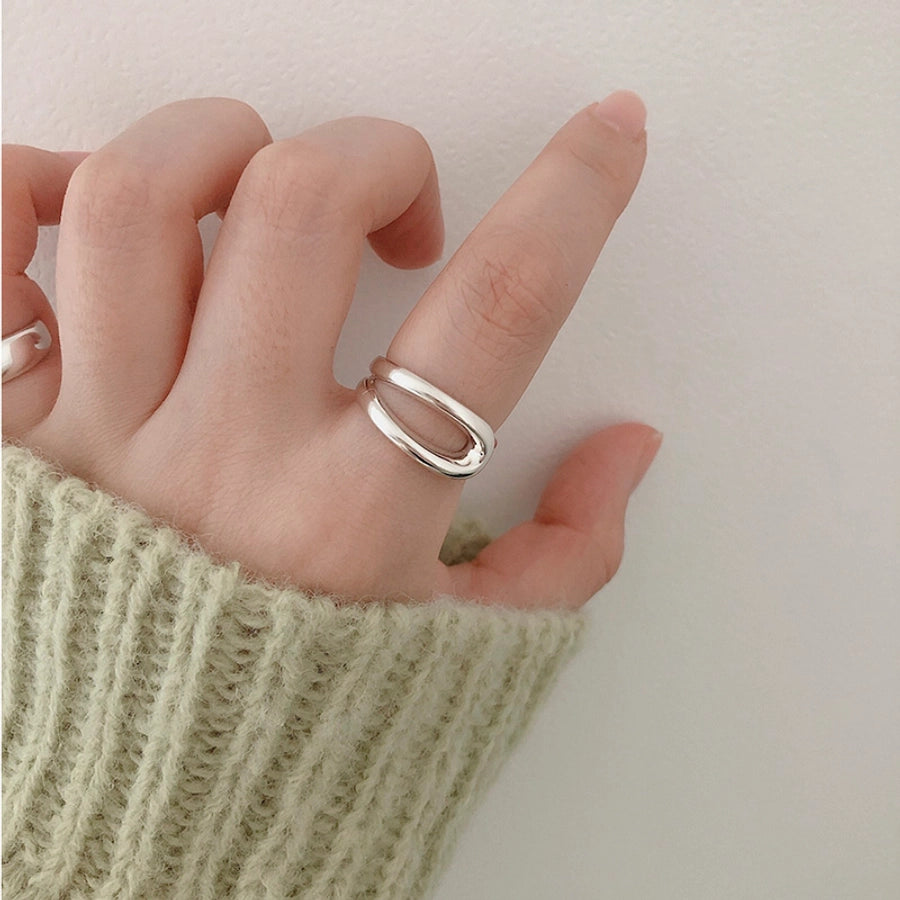925 Sterling Silver Geometric Rings