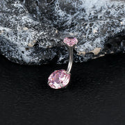 Steel round Pink Zirconium