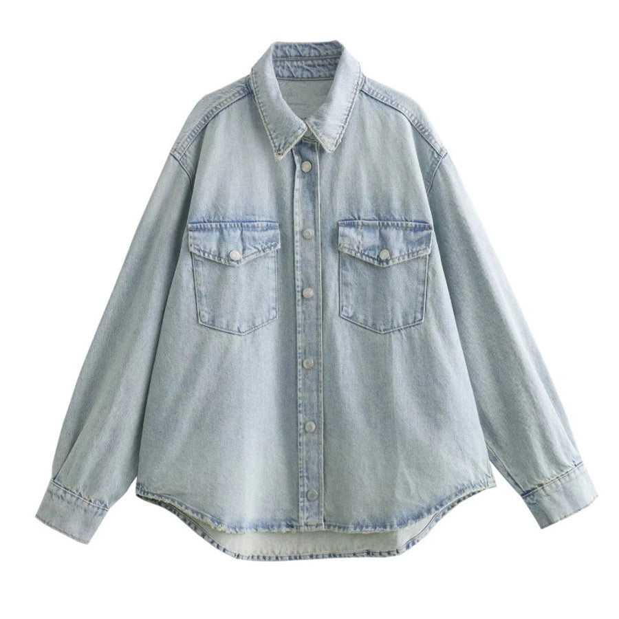 Women's Streetwear Solid Color Coat Denim Jacket