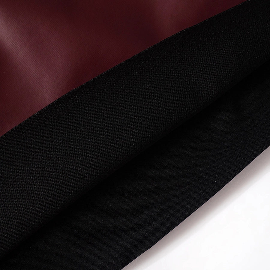 Women's Leather Jacket Tank Tops Backless Streetwear Solid Color