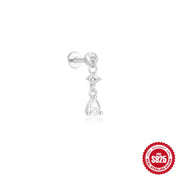 Platinum-Internal Thread-Single-Water Drop
