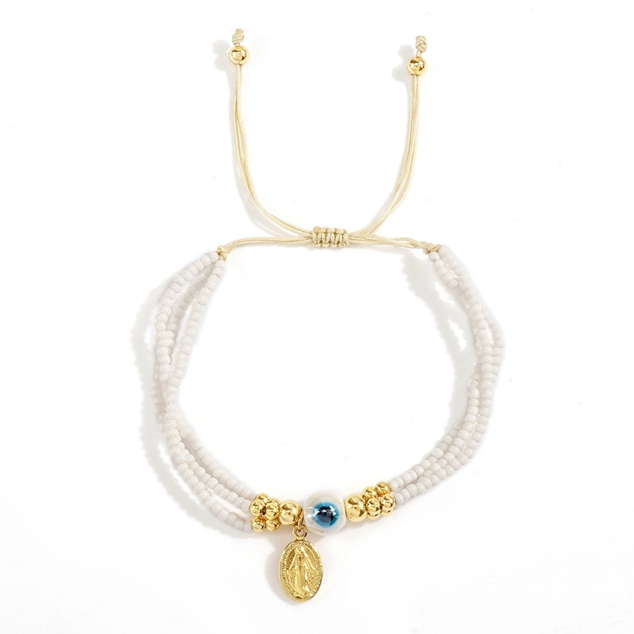 Casual Human Eye Seed Bead rope Beaded Chain Beaded Bracelets