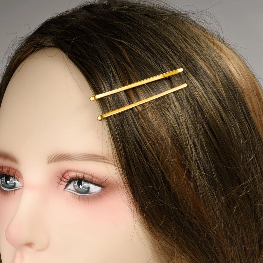 Women's Sweet Geometric 304 Stainless Steel Plating Hair Clip