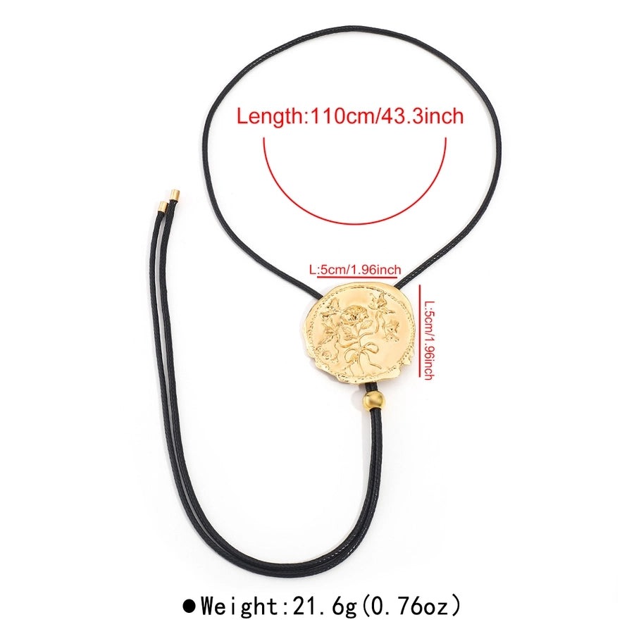 Casual Sexy Streetwear Geometric Alloy Wax line Wax line Pendant Necklaces