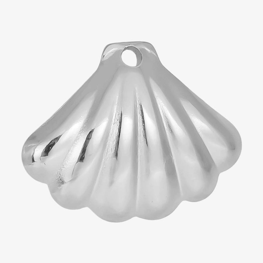 1 Piece 21*17mm 304 Stainless Steel 18K Gold Plated Shell Pendant Jewelry Accessories