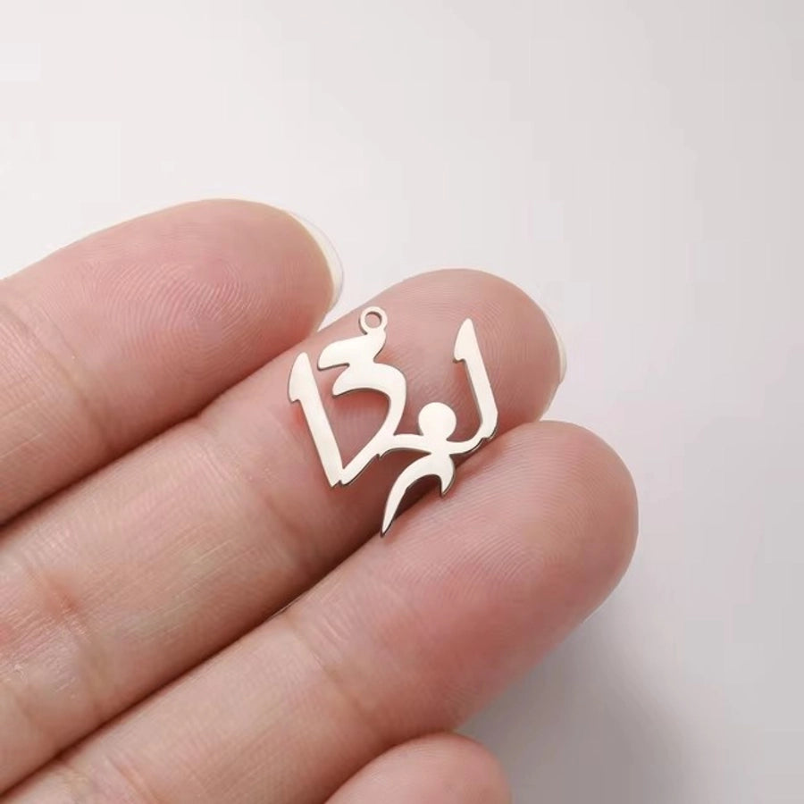 1 Piece 304 Stainless Steel Geometric Pendant