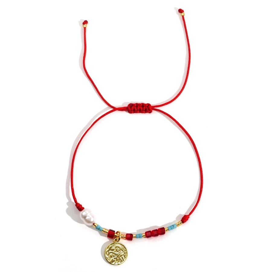 IG Style Moon Eye Seed Bead rope Shell Woven Chain Beaded Bracelets