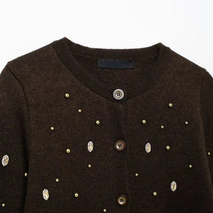 Women's Coat Half Sleeve Sweaters & Cardigans Casual Elegant Circle