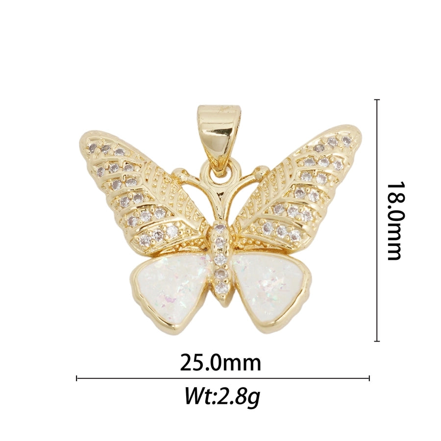 1 Piece Copper Butterfly Fish Tail Pendant