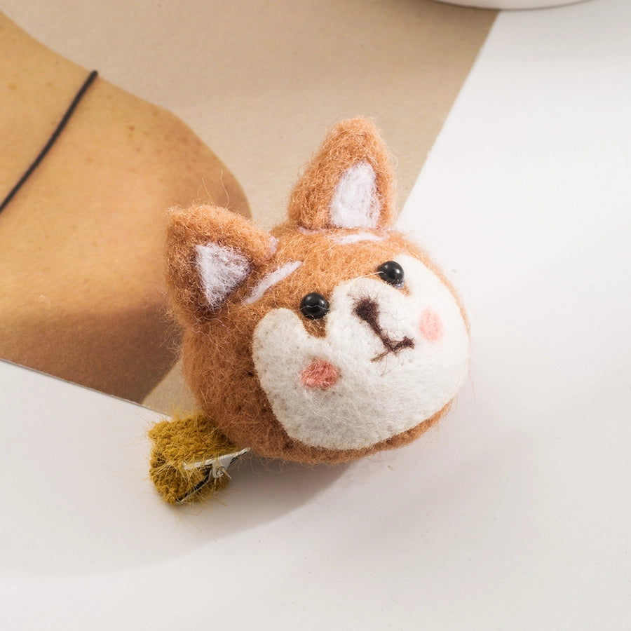 Children Unisex Cute Animal Star Cherry Cashmere Hair Clip