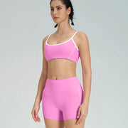 Pink-Shorts Suits