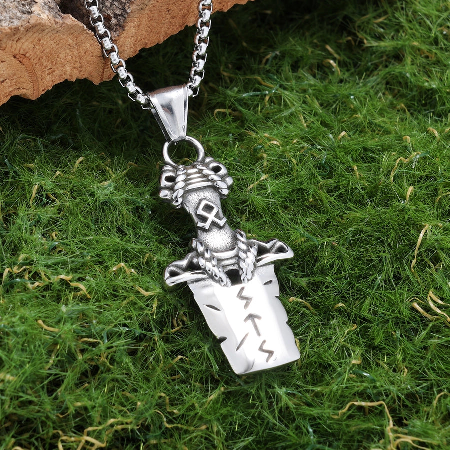 Hip-Hop Vintage Style Broken Sword 304 Stainless Steel Unisex