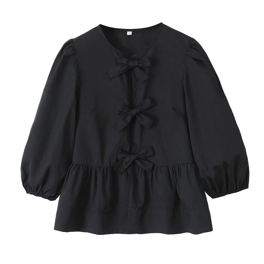 Women's Blouse Long Sleeve Blouses Streetwear Solid Color