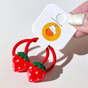 A Pair of Transparent Strawberry with Cardboard