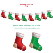 U christmas stocking flag