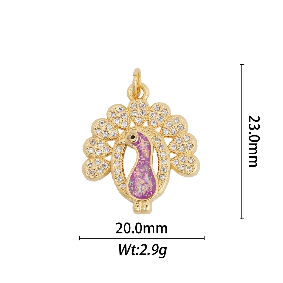 1 Piece Copper Tortoise Insect Pendant