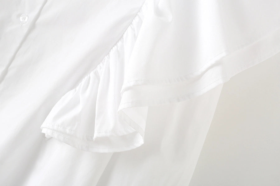 Women's Blouse Long Sleeve Blouses Elegant Solid Color