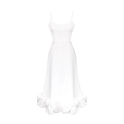 Women's Party Dress Vacation Simple Style Strap Sleeveless Solid Color Maxi Long Dress Cocktail Party