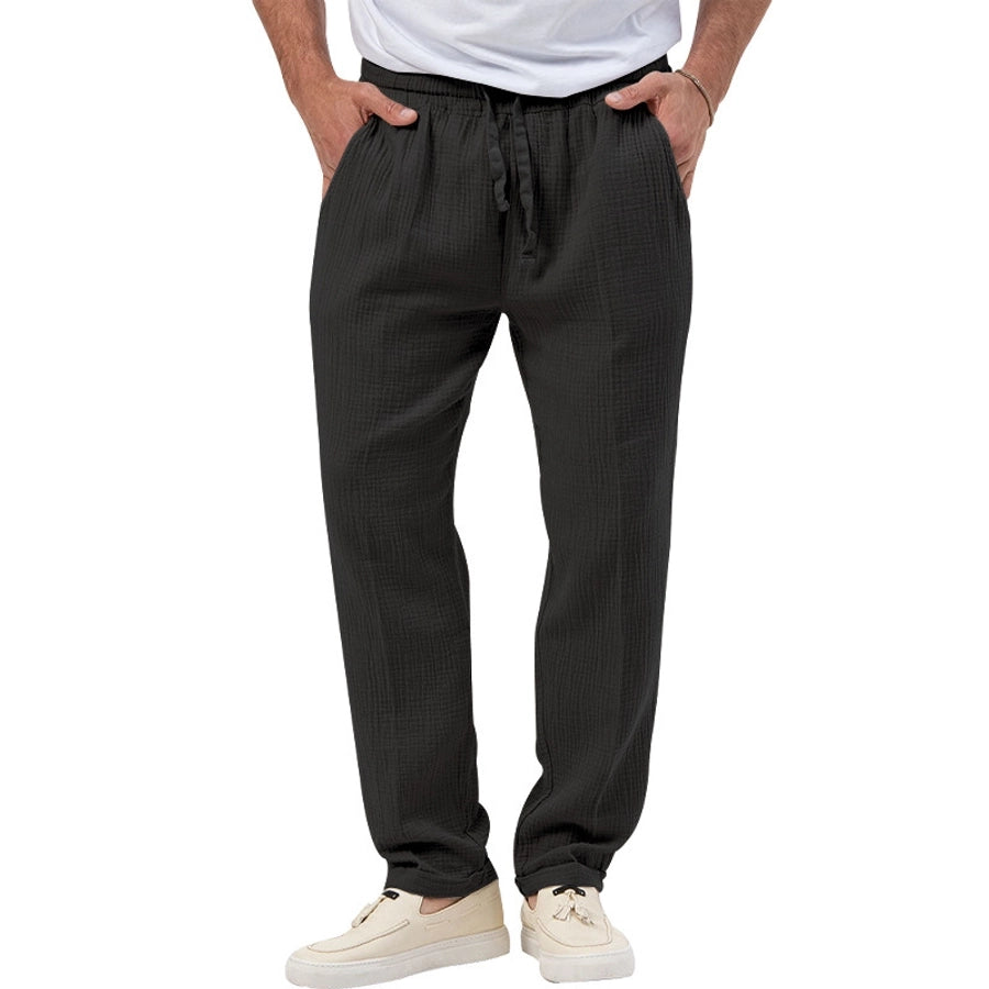Men's Solid Color Simple Style Regular Fit Men's Bottoms