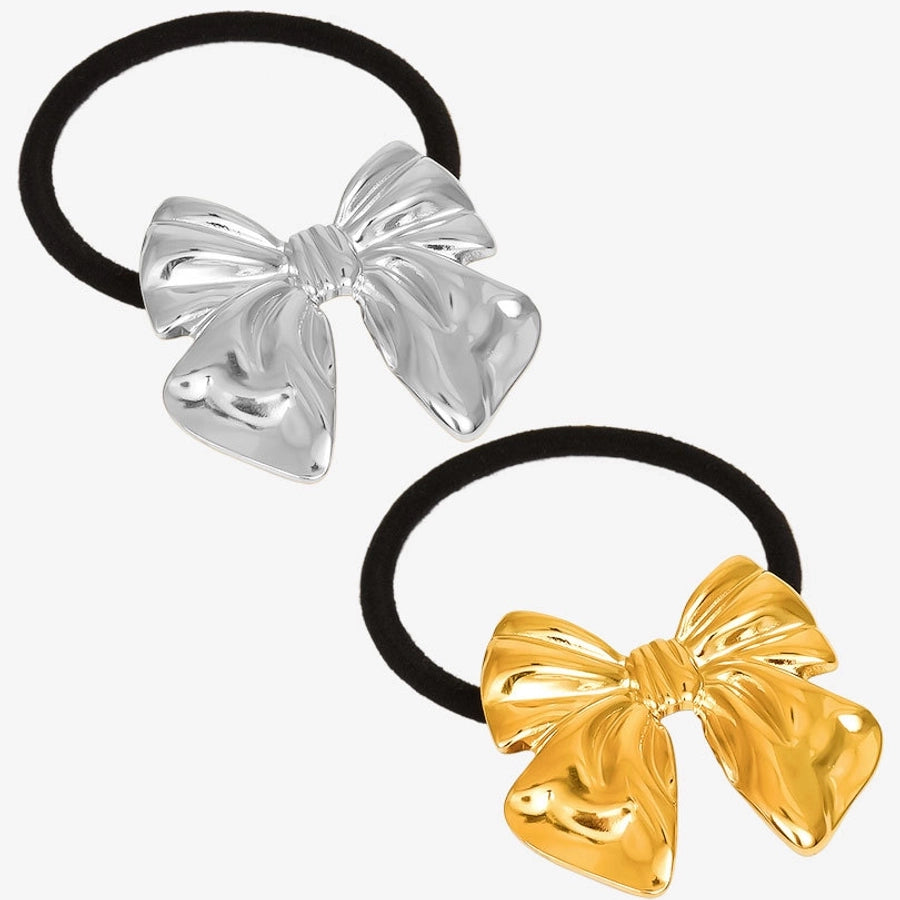 Women's Simple Style Bow Knot 304 Stainless Steel Plating Hair Tie
