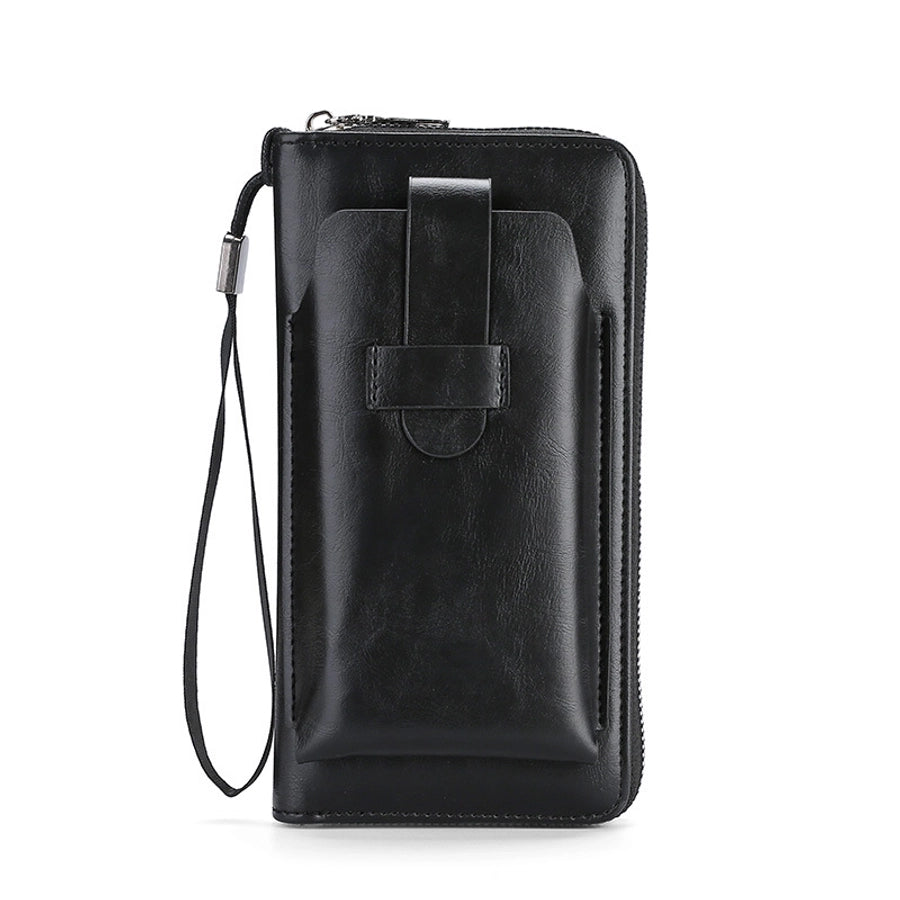 Men's wallet long new wallet multi-card wallet men's business zipper multi-functional mobile phone bag  direct sales