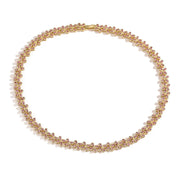 Gold Rose Red Diamond Necklace