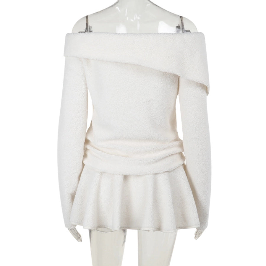 Holiday Women's Elegant Solid Color Spandex Polyester Skirt Sets Skirt Sets