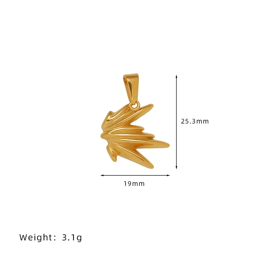 1 Piece Titanium Steel Sun Star Heart Shape Pendant