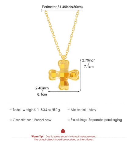 Vintage Style Classic Style Cross Alloy cable chain Pendant Necklaces