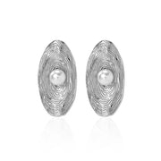 Geometric Ellipse Silver