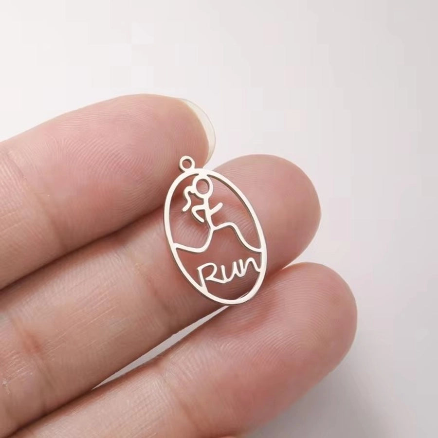 1 Piece 304 Stainless Steel Geometric Pendant