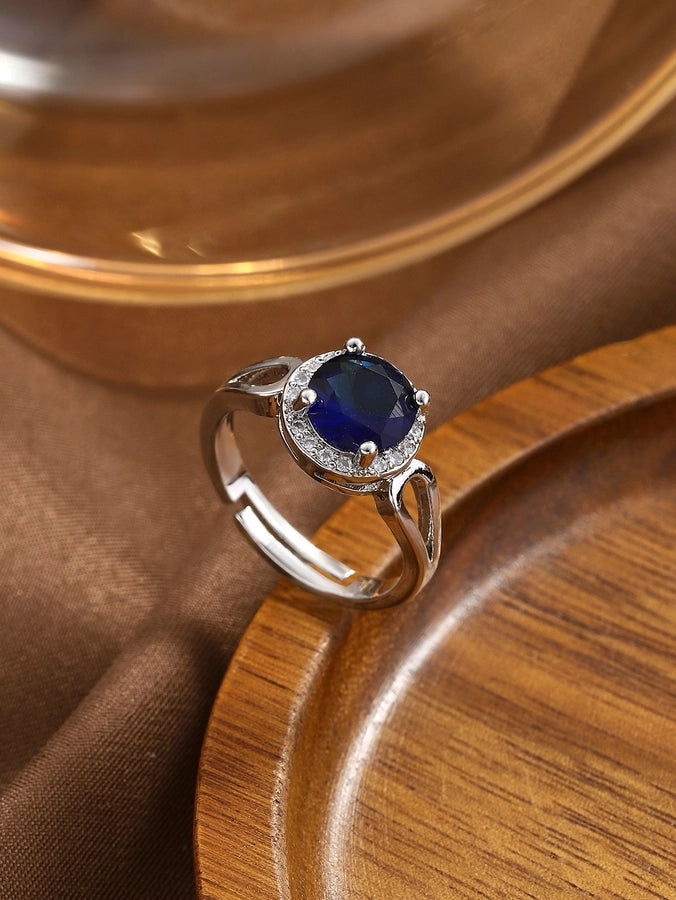 Copper Geometric Adjustable Ring