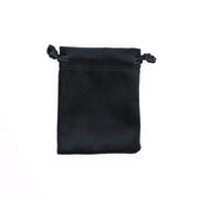 Black drawstring bag