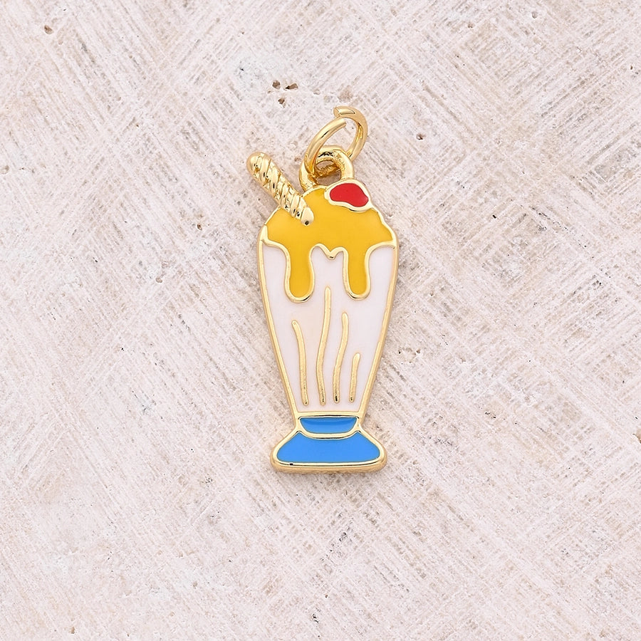 1 Pc/Package 17x13mm 21x10mm Hole 3~3.9mm Copper 18K Gold Plated Juice Cake Polished Pendant Jewelry Accessories