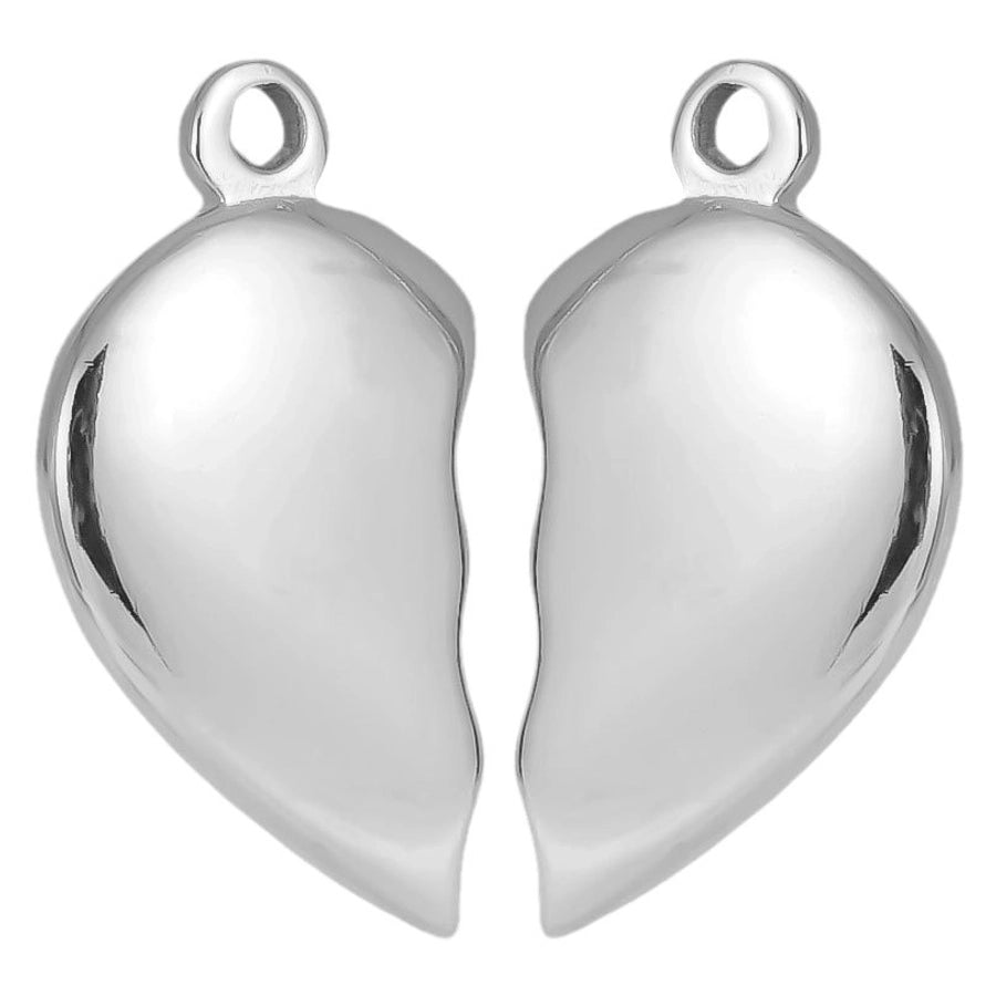 1 Pair 15 * 29mm 304 Stainless Steel 18K Gold Plated Heart Shape Pendant Jewelry Accessories