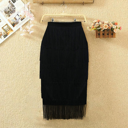 summer simple style solid color midi dress skirts