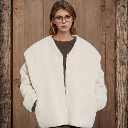 Women's Vacation Simple Style Solid Color Zipper Coat