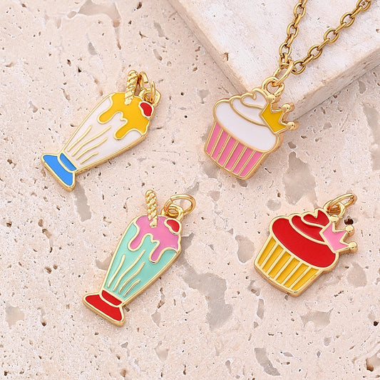 1 Pc/Package 17x13mm 21x10mm Hole 3~3.9mm Copper 18K Gold Plated Juice Cake Polished Pendant Jewelry Accessories