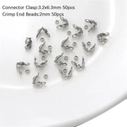 Bag buckle 3.2x 6.3mm positioning buckle 2mm white k color