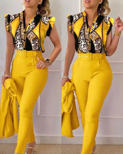Yellow Leopard Print