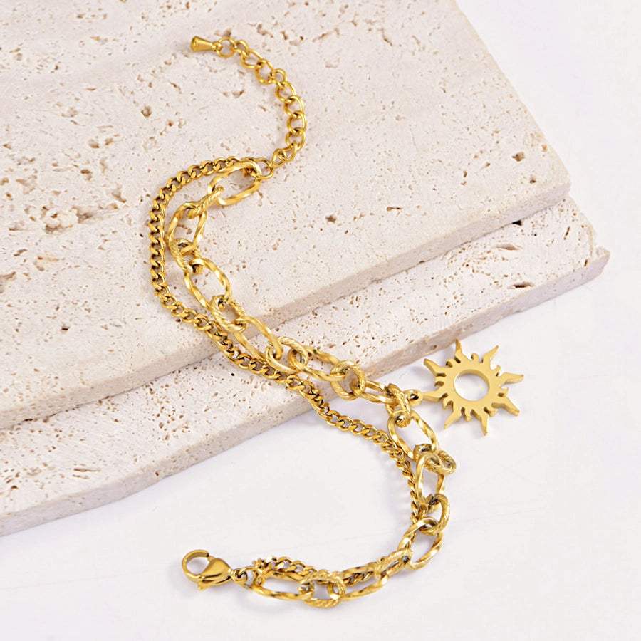 Elegant Streetwear Geometric 304 Stainless Steel  Bracelets In Bulk Stainless Steel Bracelets