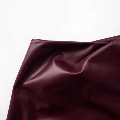 Women's Leather Jacket Tank Tops Backless Streetwear Solid Color