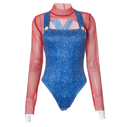 Women's Bodysuits Long Sleeve Bodysuits Sexy Solid Color