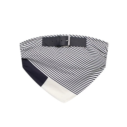 Women's Bandeau Tank Tops Belt Streetwear Stripe