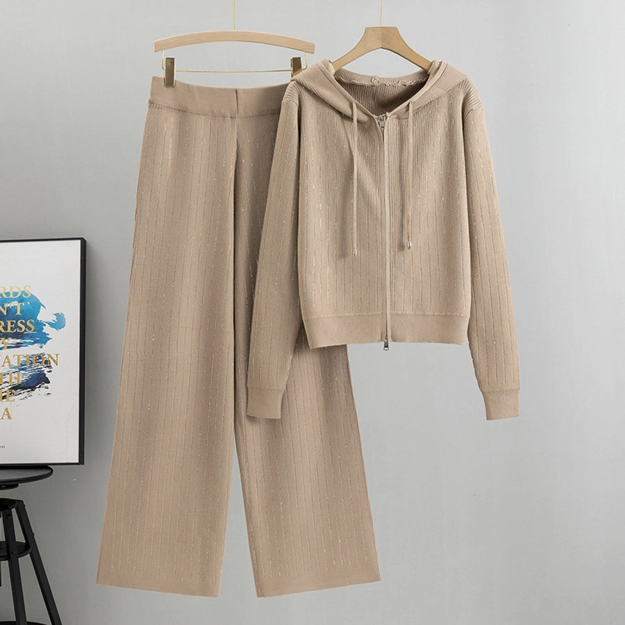 Holiday Women's Vacation Simple Style Solid Color Polyester Pants Sets Pants Sets