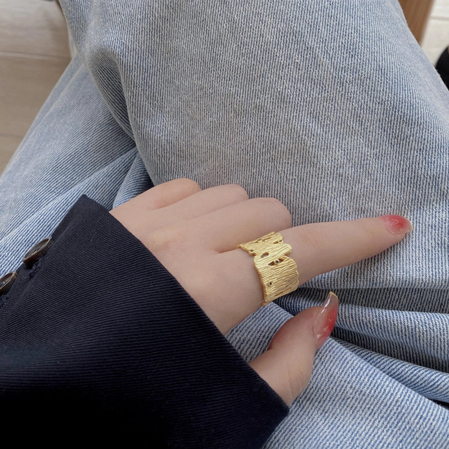 925 Sterling Silver Zircon Geometric Rings