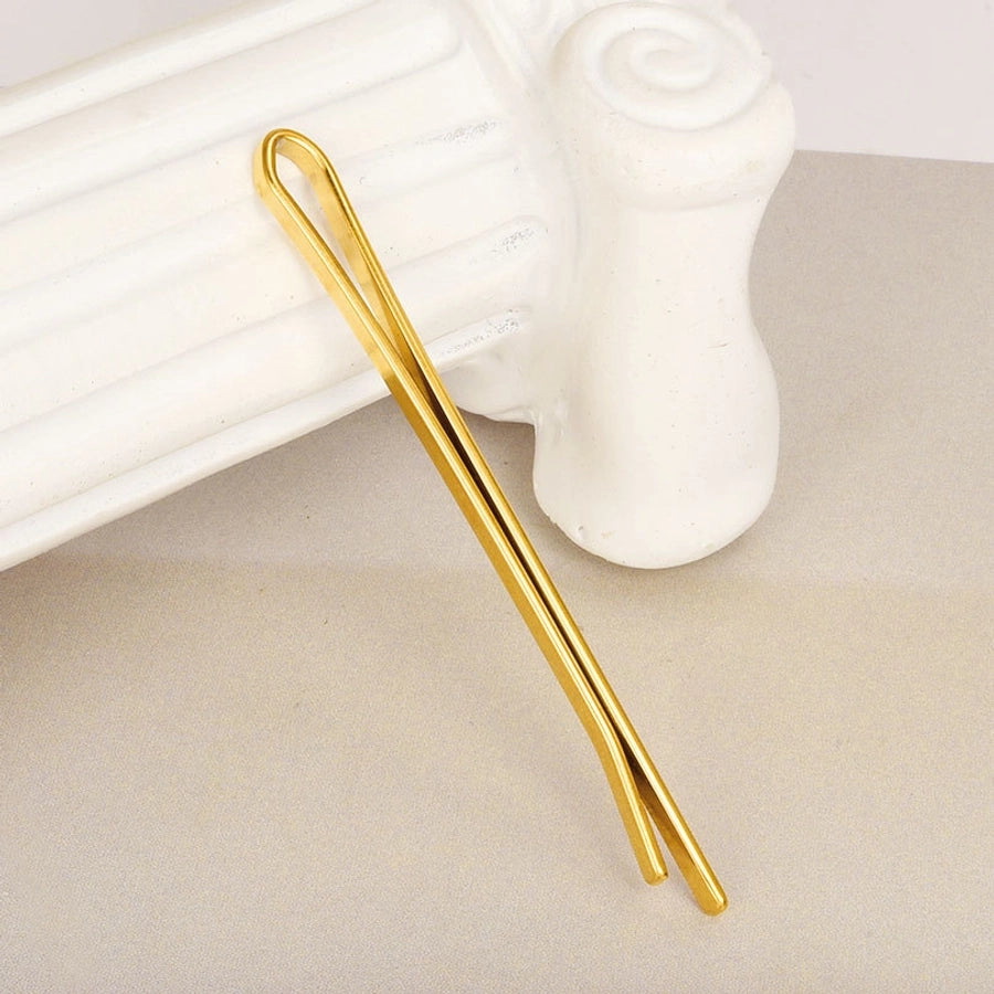 Women's Sweet Geometric 304 Stainless Steel Plating Hair Clip